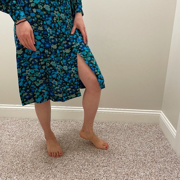 Floral Silk Blend Wrap Dress from GANNI - Picture 5 of 13